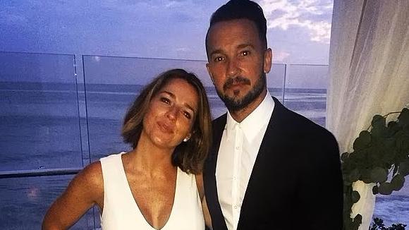 Former Hillsong pastor Carl Lentz with his wife Laura. Picture: Instagram