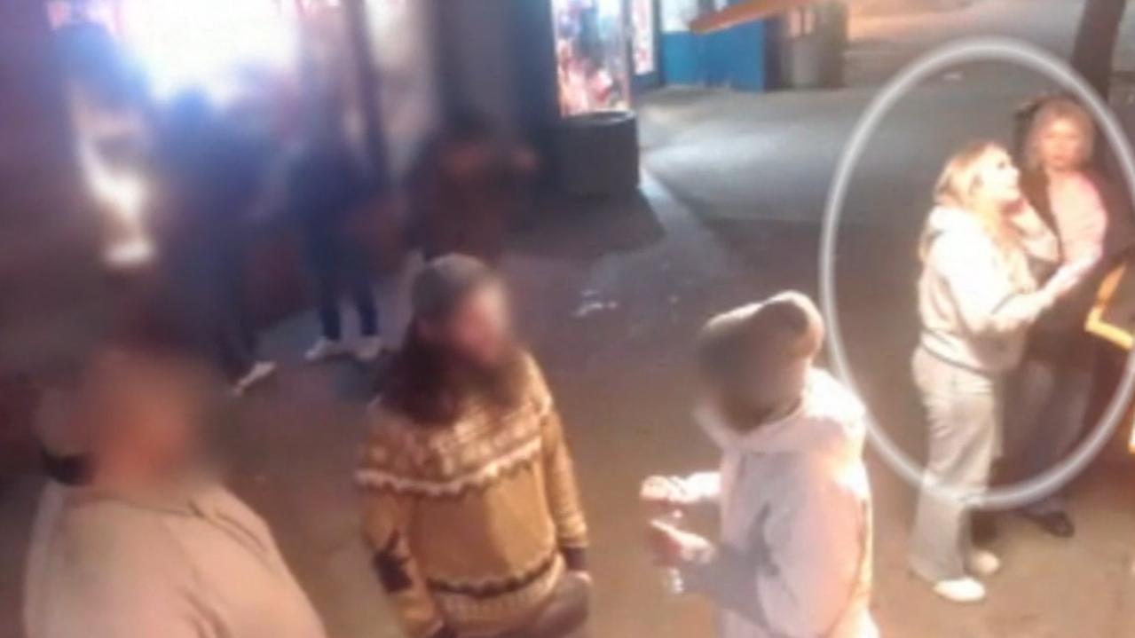 Kaylee Goncalves and Madison Mogen seen on food truck CCTV footage taken on at about 1.41am a few hours before they were murdered. Picture: CNN