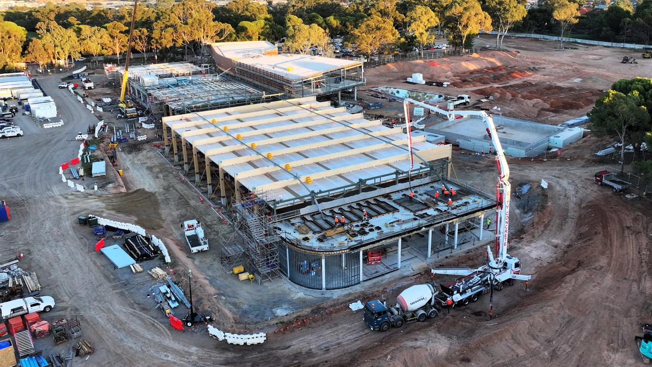 The new Adelaide Aquatic Centre takes shape in North Adelaide. Picture: Supplied