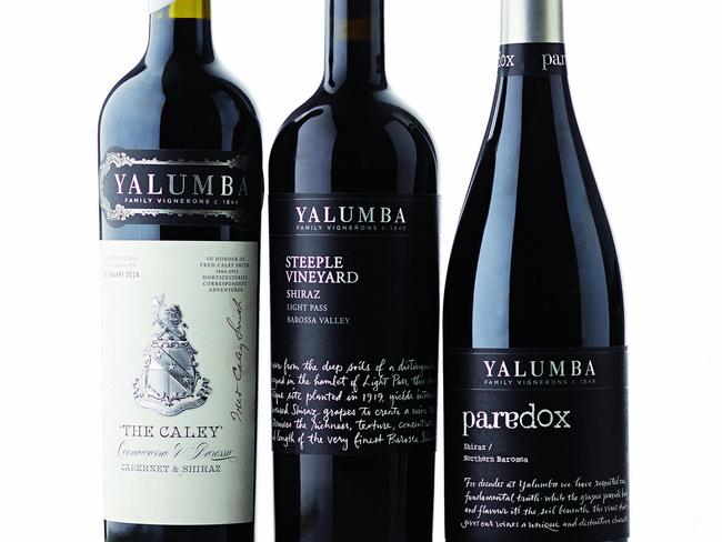 TWAM-20170318 EMBARGO FOR TWAM 18 MARCH 2017 NO REUSE WITHOUT PERMISSION 2012 Yalumba The Caley Coonawarra Barossa Cabernet Shiraz 2013 Yalumba Steeple Vineyard Light Pass Barossa Valley Shiraz 2015 Yalumba Paradox Barossa Shiraz