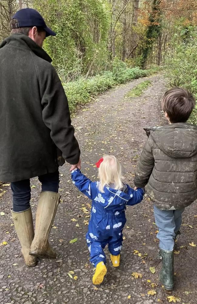 One featured Edoardo with Sienna and his son. Picture: Buckingham Palace