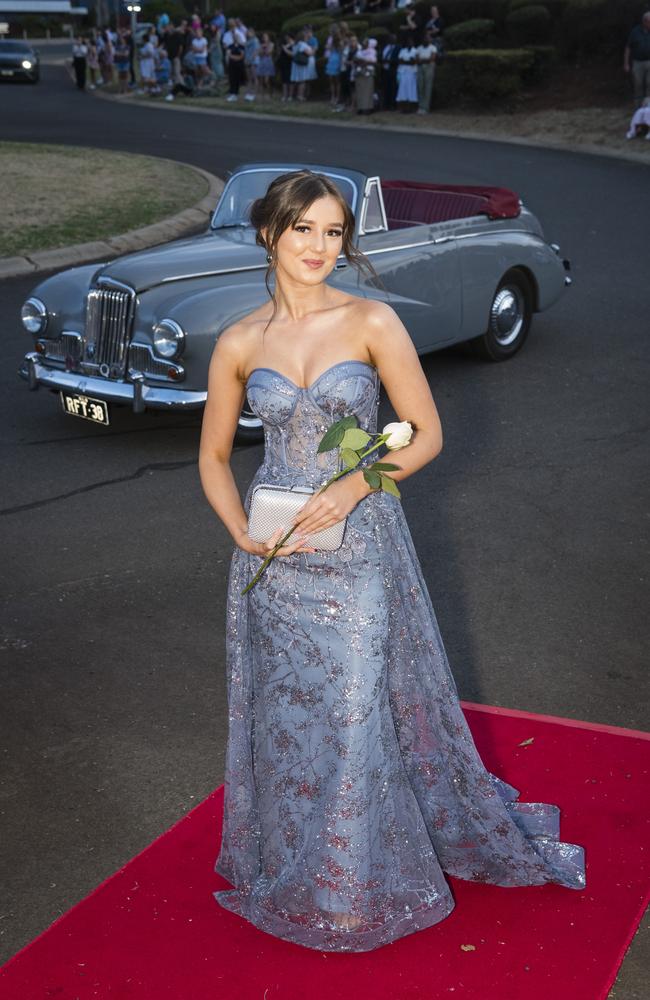 Ellah Withers at Harristown State High School formal at Highfields Cultural Centre, Friday, November 17, 2023. Picture: Kevin Farmer