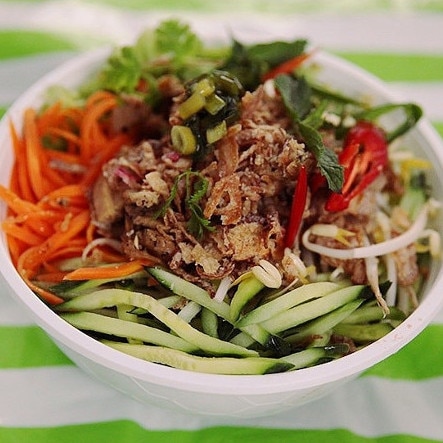 Try a Vietnamese rice noodle salad from The Rice Hut. Picture: Supplied