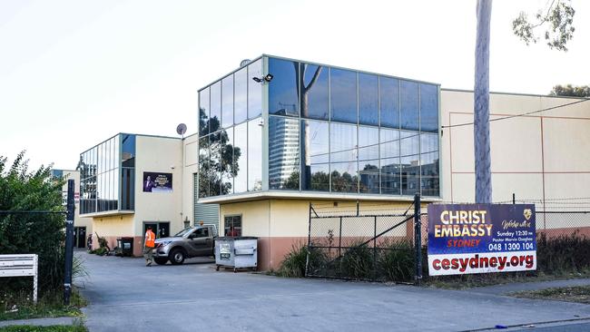 Christ Embassy in Blacktown, which has been fined for an illegal gathering. Picture: NCA NewsWire / Flavio Brancaleone