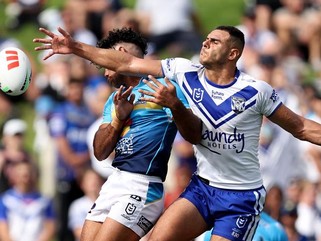 Jacob Kiraz starred in the match. Picture: Brendon Thorne/Getty Images