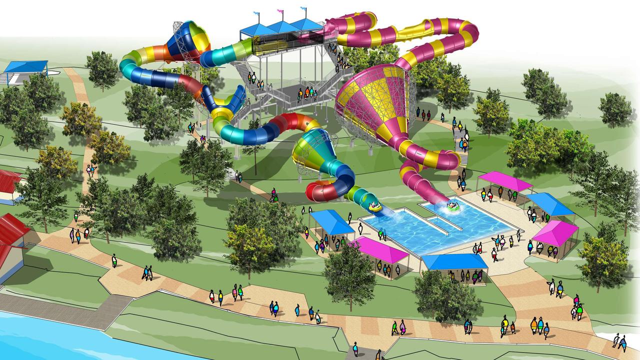 Geelong Adventure Park: The Tsunami funnel waterslide coming soon ...