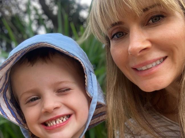 Bayview mother Elizabeth Lough, with her son Leo. Ms Lough has had to find, along with other families, alternative long day care for Leo after the Inspire Early Learning centre at Warriewood abruptly closed its doors indefinitely. Picture: Supplied