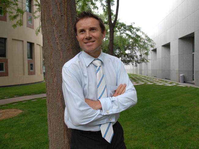 Liberal MP Andrew Laming at Parliament House in Canberra.