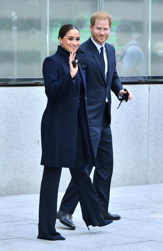 Meghan has attracted attention for wearing winter clothes despite New York’s humid weather. Picture: Getty