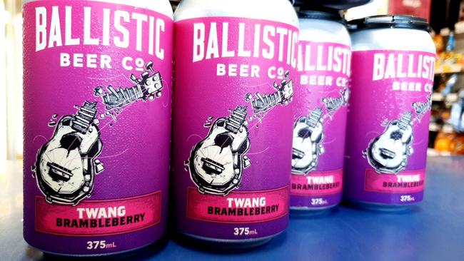 Ballistic Beer Co's Twang Brambleberry Sour beer has been recalled due to fears they may explode due to refermentation. Picture: Facebook