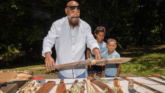 James Saurney of the Widi People at the ILUA signing ceremony held on Saturday, November 12, 2022. Picture: supplied