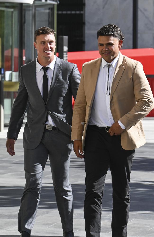 The pair, who are distant cousins, have spent two days in court. Picture: NCA NewsWire / Martin Ollman