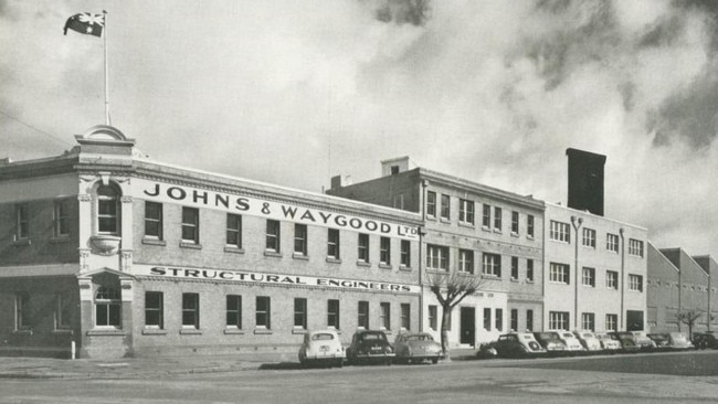 Johns &amp; Waygood head office, City Rd, South Melbourne, 1956. Picture: John and Waygood Limited