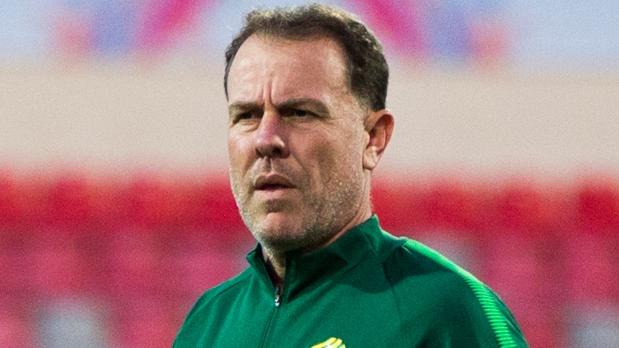 Matildas' coach Alen Stajcic in training at the King Adbullah II Stadium, Amman Picture: Val Migliaccio