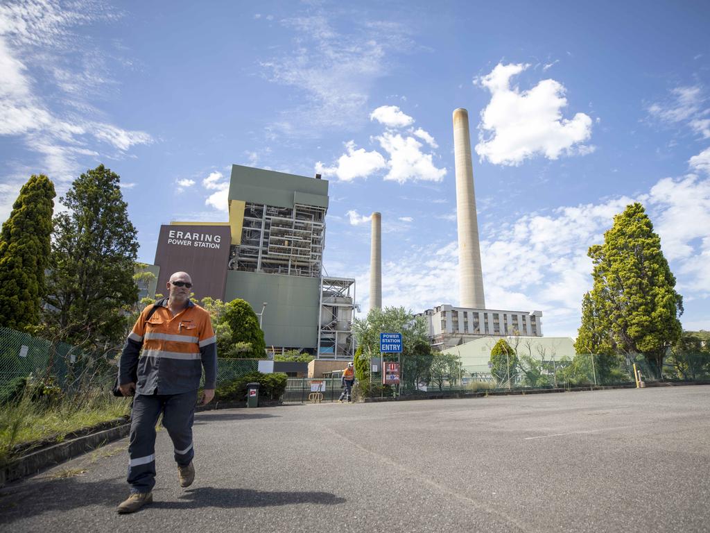 Shayn Sayer, outside Eraring Power Station. Picture: Liam Mendes / The Australian