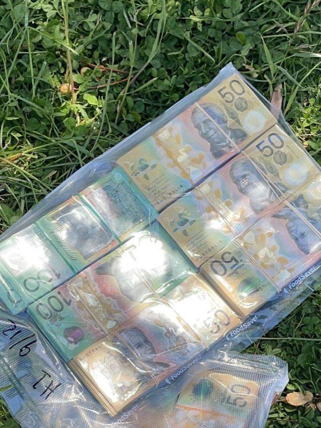 Some of the cash that was seized. Picture: Supplied