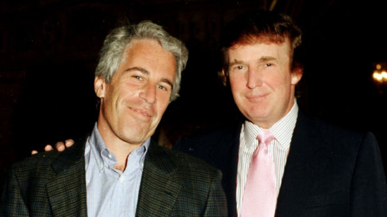 Jeffrey Epstein and Donald Trump in 1997. Picture: Davidoff Studios/Getty Images.