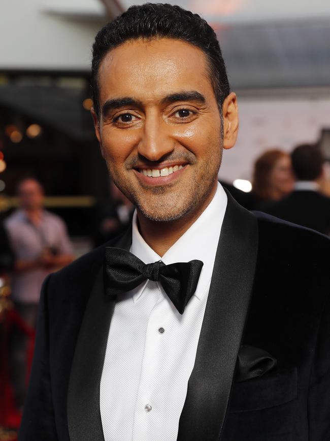 Waleed Aly on the red carpet. He’s a longshot at the Gold Logie. Picture: AAP