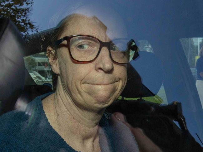 ADELAIDE, AUSTRALIA - NewsWire Photos - APRIL 27, 2023: Jenni Wilmott, 54, from Flagstaff Hill, charged with one count of manslaughter in connection with the death of Jasmine Wilmott leaves Adelaide Magistrates Court. Picture: NCA NewsWire / Emma Brasier