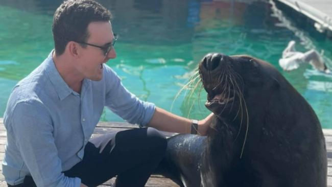 Sam O'Connor at Sea World. Picture: Facebook