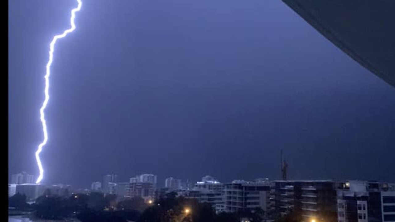 Rohan Saunders shared an incredible shot of the lightning, taken from Duporth Av looking east to Cotton Tree.