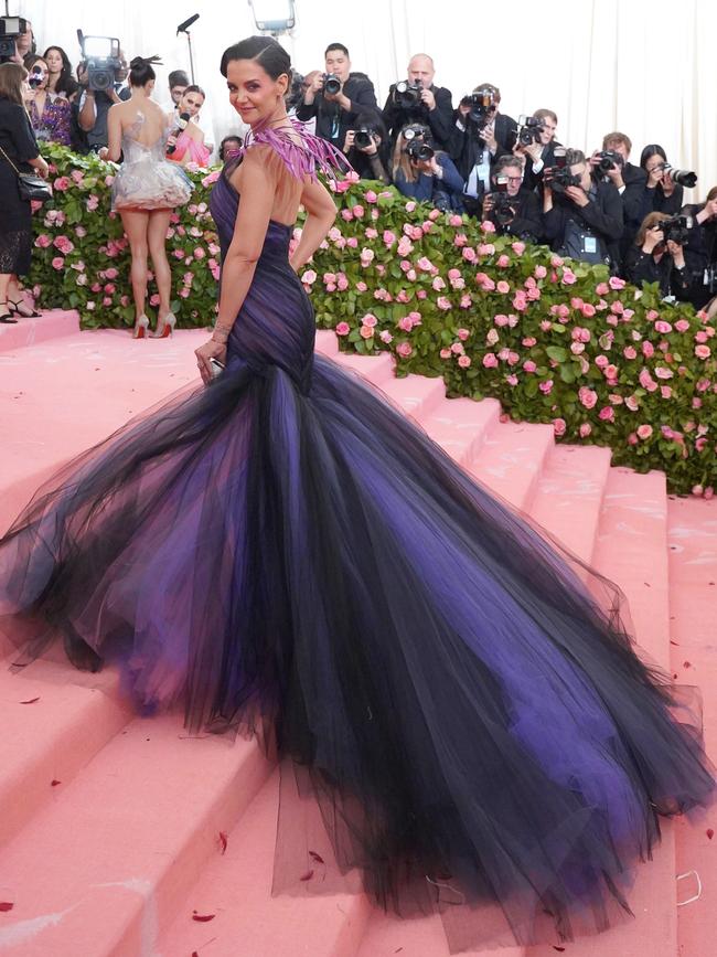 Holmes at the MET Gala in May, wearing Zac Posen. (Picture: Getty Images)