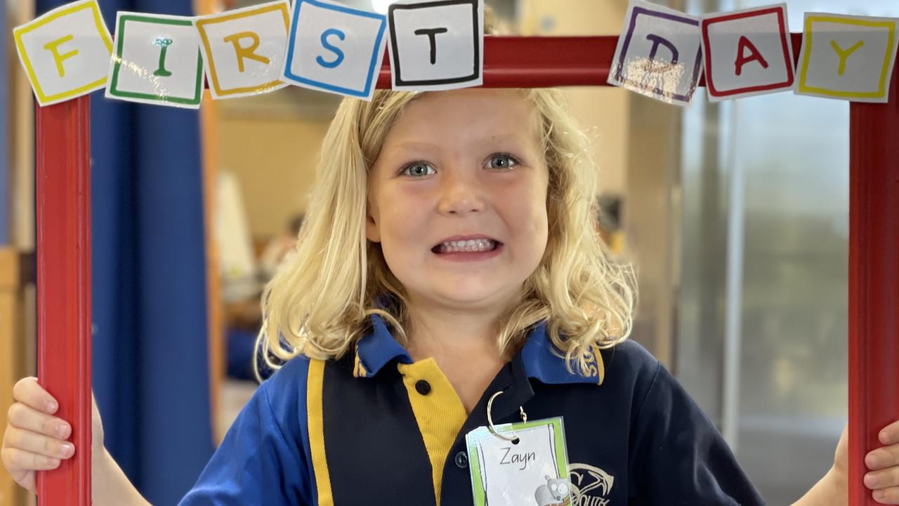 Zayn Peacock – Gympie South State School prep students on first day, Monday January 22, 2024.