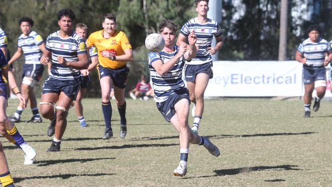 Ellis Davies. Bond Uni vs. Brothers Colts 1 club rugby at Bond Uni. 20July 2024 Robina Picture by Richard Gosling