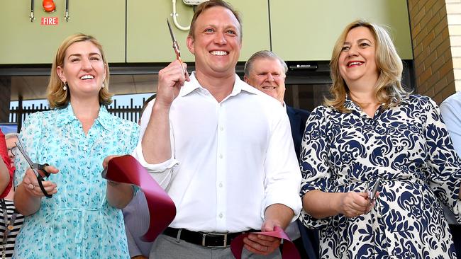 Health Minister Shannon Fentiman, Deputy Premier Steven Miles and Premier Annastacia Palaszczuk officially open the Kallangur Satellite Hospital on December 1. Picture, John Gass