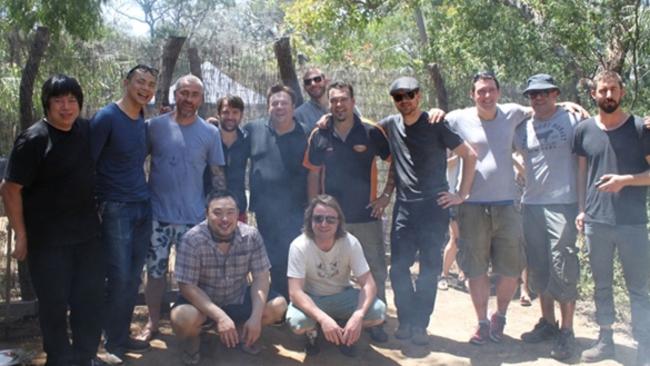 From left, Alvin Leung, Andrea Chiang, Alex Attala, Rene Redzepi, Peter Gilmore, Daniel Giusti, Josh Whiteland, Jock Zonfrillo, Justin North, Sat Bains, Dave Moyle. Front, David Chang and Matt Wilkinson.