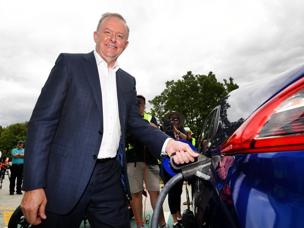 Anthony Albanese says electric vehicles are the way of the future. Picture: NCA NewsWire / Dan Peled