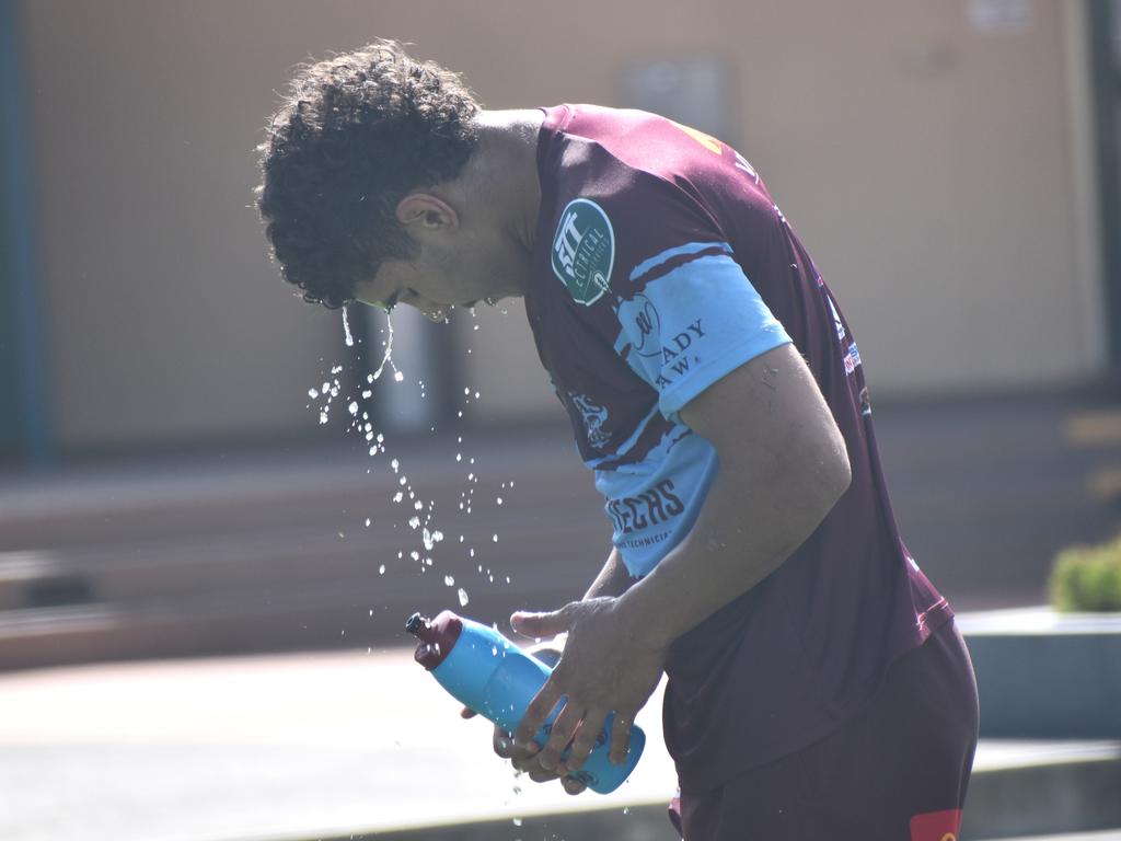 CQ Capras under-17 boys squad at a pre-season training session at The Cathedral College, Rockhampton, on December 7, 2024.