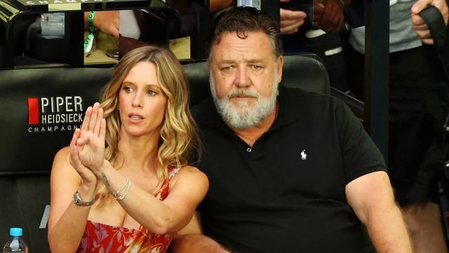 Russell Crowe enjoyed the show. Picture: Mark Stewart.