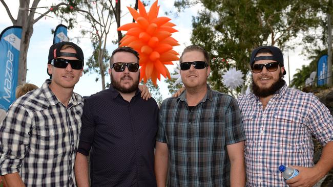 Jarrah Patti, Mitch Weeding, Tully Barnes and Brendan Stanley at Capricorn Food and Wine Festival. Photo Allan Reinikka / The Morning Bulletin