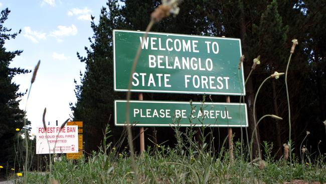 Despite the welcoming sign, Belanglo State Forest has a horrific history.