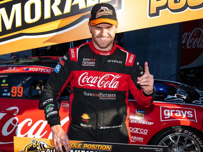 BATHURST, AUSTRALIA - OCTOBER 07: Brodie Kostecki driver of the #99 Coca-Cola Racing Chevrolet Camaro ZL1 during the Bathurst 1000, part of the 2023 Supercars Championship Series at Mount Panorama on October 07, 2023 in Bathurst, Australia. (Photo by Daniel Kalisz/Getty Images)
