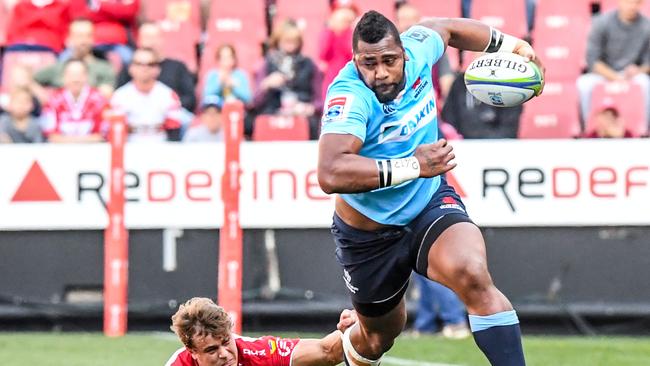 Taqele Naiyaravoro scored 15 tries for the Waratahs last season before heading to England. Picture: Getty Images