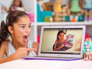 Grace Mulgrew started posting youtube videos of her toys' adventures when she was 6. She's now 10 and she has had about 600 million views and is 13th most viewed Youtube star in Australia. Picture: Mark Stewart