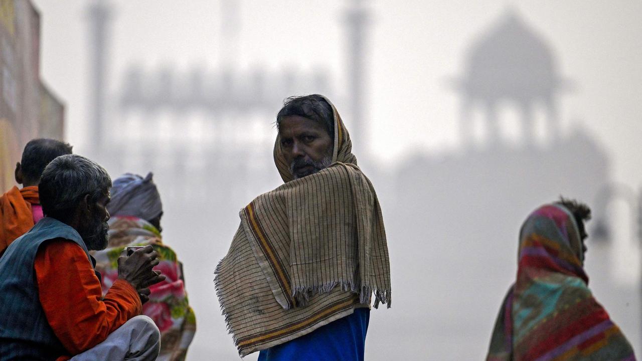 The smog poses a serious health risk to the residents of New Delhi. Picture: Arun Sankar/AFP