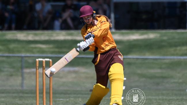 Ipswich Hornets cricketer Kira Holmes. Picture: Darren J McCabe Photography