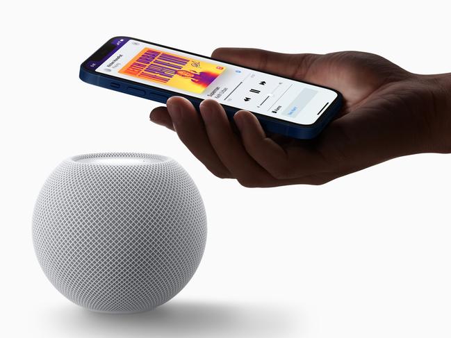 Apple HomePod mini smart speaker.