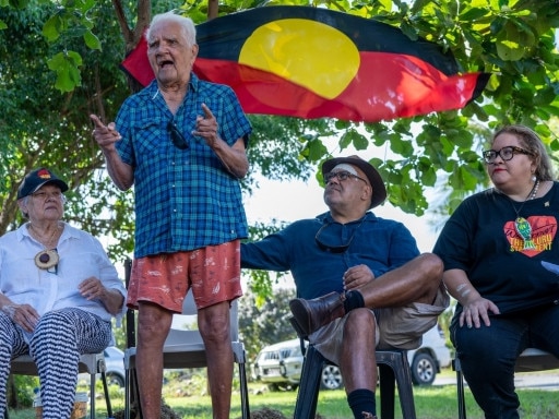 First Nations representatives, including 1967 activist Pop Neal, are calling for a referendum. Picture: UNSW