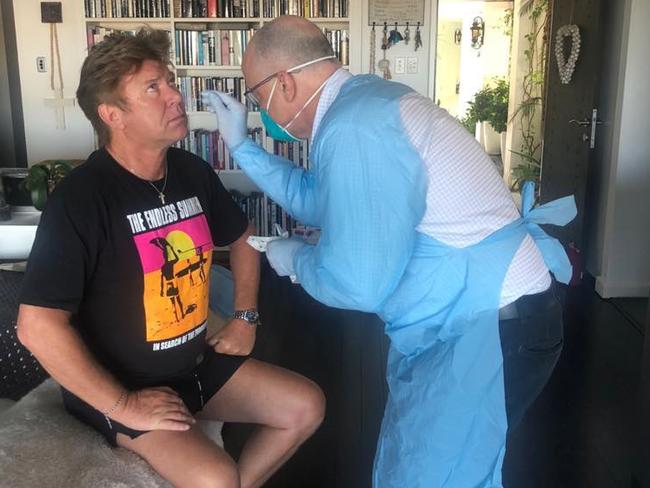 TV presented Richard Wilkins returned a positive coronavirus test result three times but displayed no symptoms. Picture: Instagram