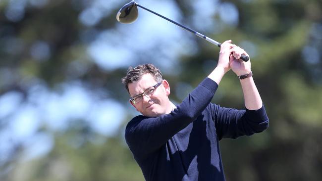 Andrews, an avid golfer, wanted to climb the social ladder a source says. Picture: Glenn Ferguson