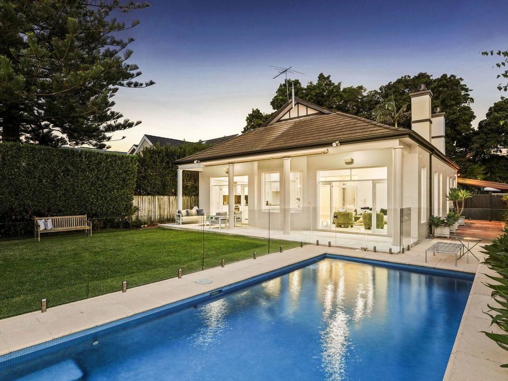 The backyard and swimming pool at 29 Milroy Avenue, Kensington, NSW.