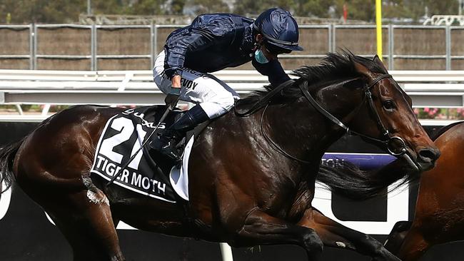 Kerrin McEvoy was fined and suspended for breaching whip rules on Tiger Moth. Picture: Getty Images