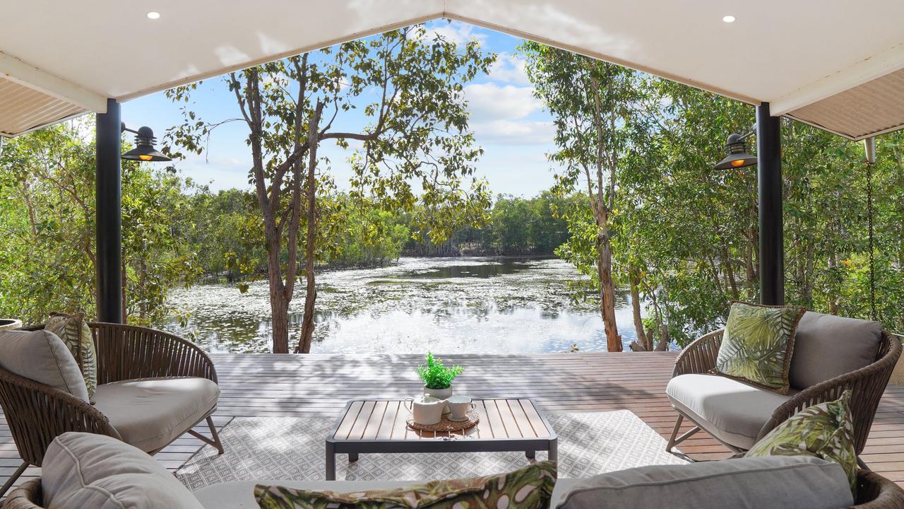 The view over the lagoon at 42 Fisher Rd, Virginia. Picture: Supplied