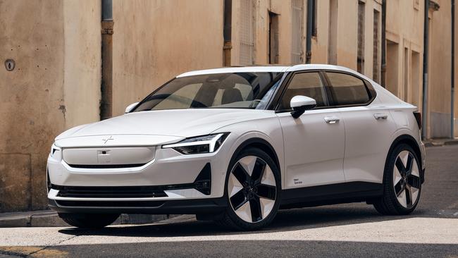 The Polestar 2 is a more attractive design than the Tesla Model 2. Picture: Supplied.
