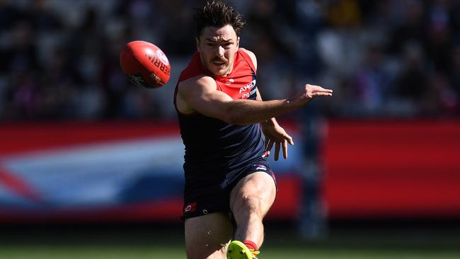 Melbourne defender has the most metres gained. Picture: AAP