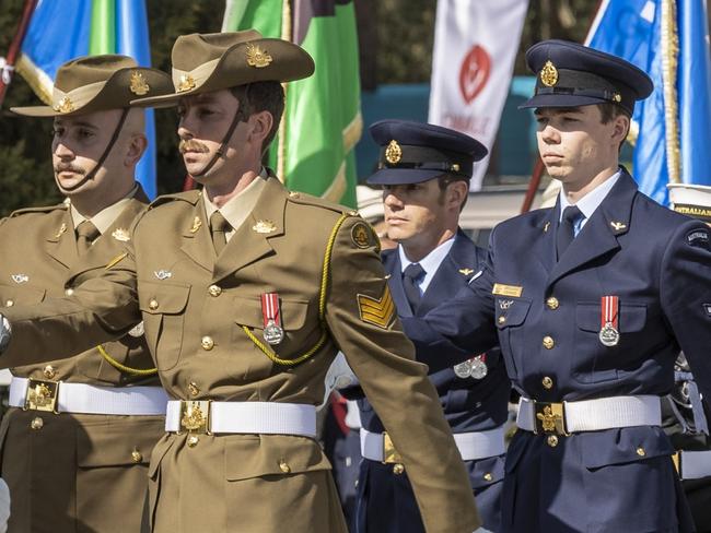 Members from Australiaâs Federation Guard participate in the march past during the Turkish international service at Gallipoli, Turkey. *** Local Caption *** On Anzac Day, we remember not only the Australian & New Zealand Army Corps (ANZAC) soldiers who died on 25 April 1915 and throughout the Gallipoli campaign, but every one of our servicewomen and men who have served and died in all wars, conflicts and peacekeeping operations. We reflect on their great courage, discipline and self-sacrifice in choosing a life of service to their country.  The Anzac spirit lives on in the hearts and minds of all Australians as we acknowledge the courage and sacrifice of those who contributed so much in shaping the identity of this proud nation.  Australian Defence Force (ADF) personnel across Australia and serving around the world will commemorate Anzac Day through dawn services and commemorative services. In Australia, ADF personnel will support the Australian War Memorial services as well as services in each capital city and dozens of smaller cities and towns.  Overseas, ADF personnel will also support services at Gallipoli in Turkey, Villers-Bretonneux in France as well as services in the Middle East and across the Indo-Pacific.